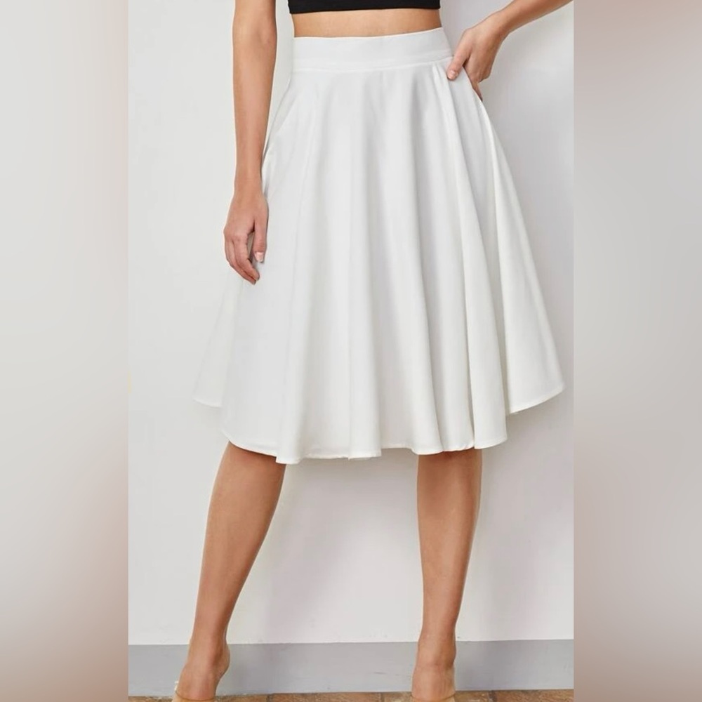 White Skater/Circle Skirt